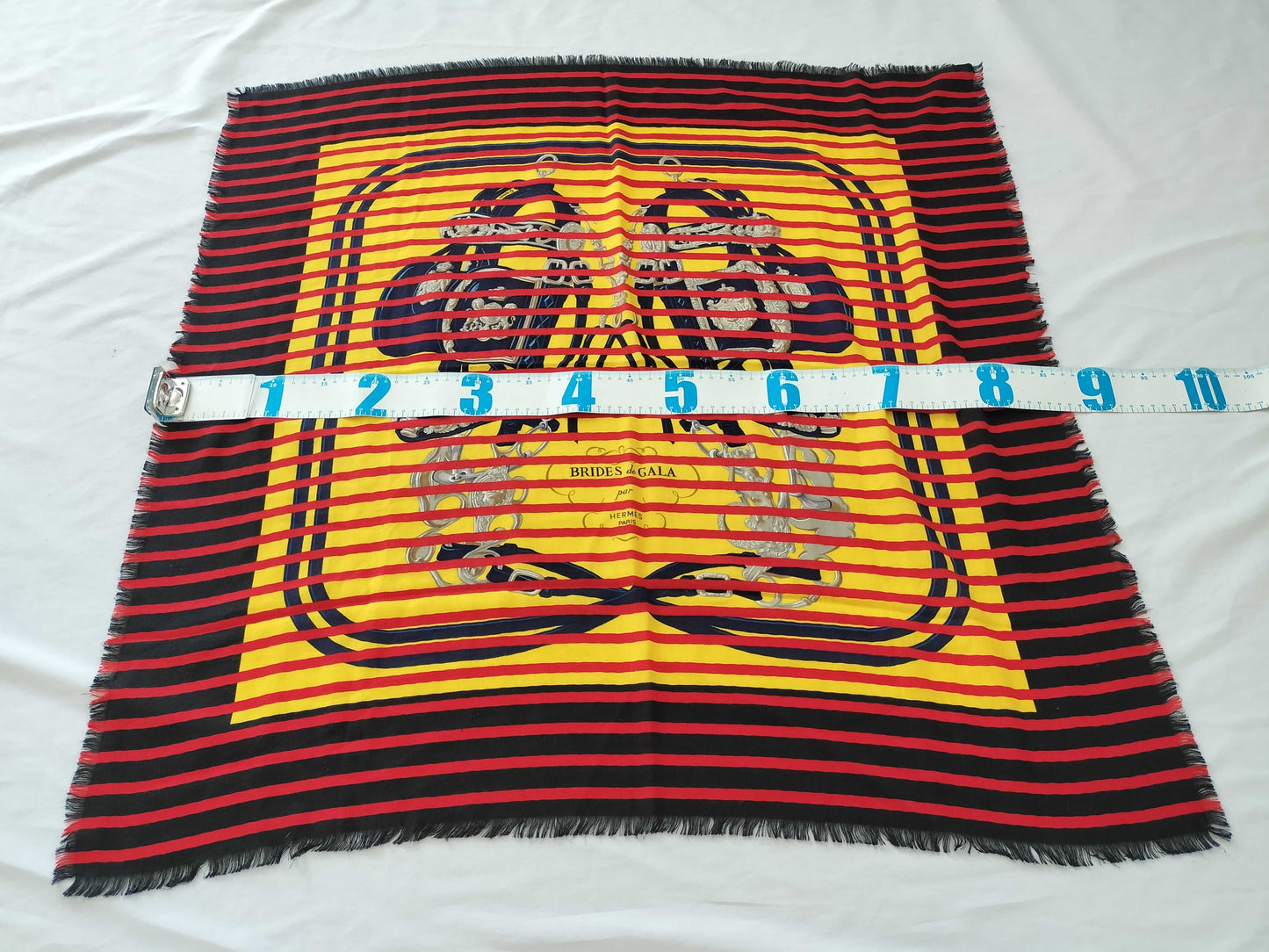 HERMES Carré Brides de Gala Silk/Cashmere Scarf