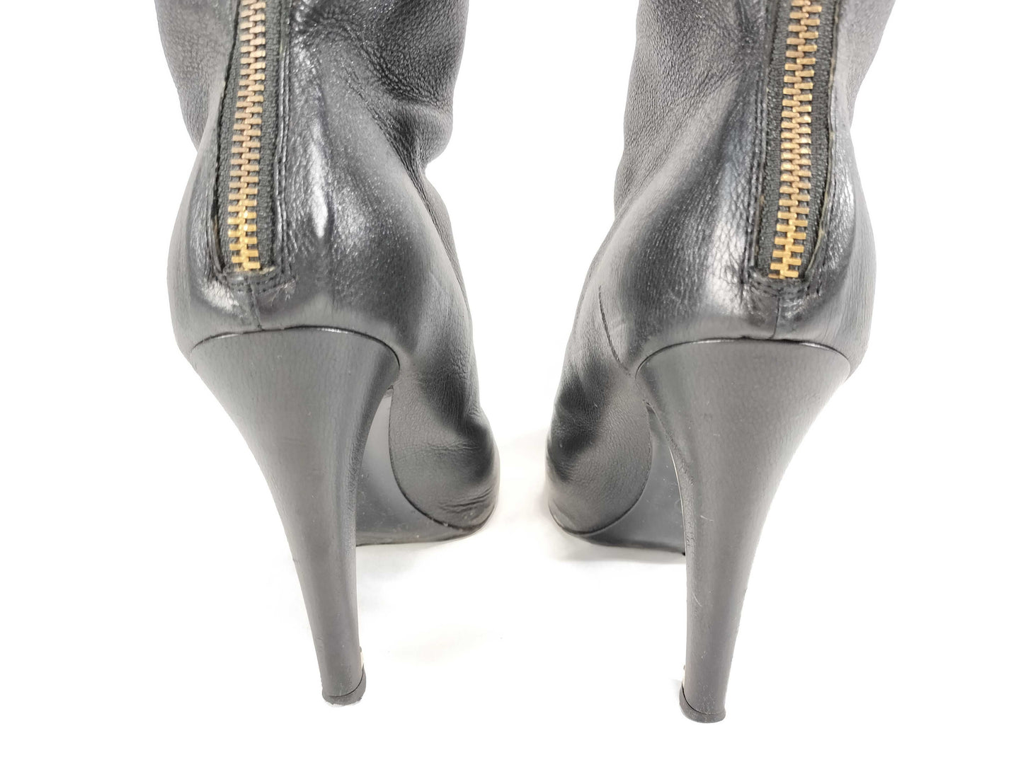 CHANEL Leather Boots with Pearl Other Shoes