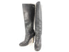 CHANEL Leather Boots with Pearl Other Shoes