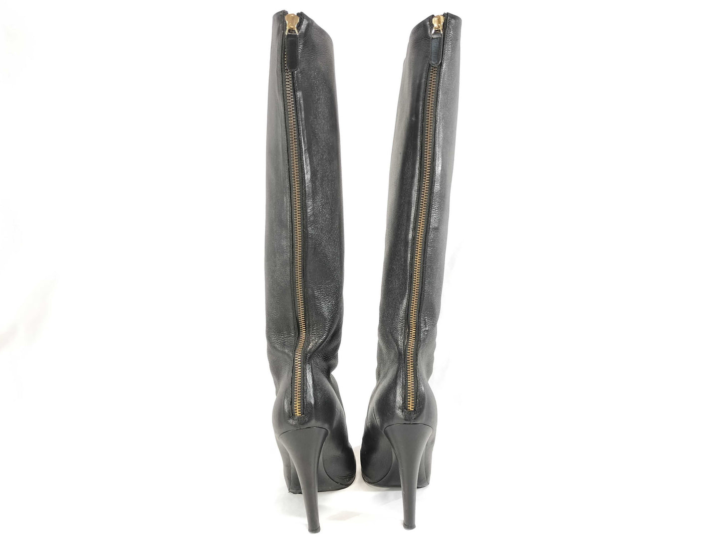 CHANEL Leather Boots with Pearl Other Shoes