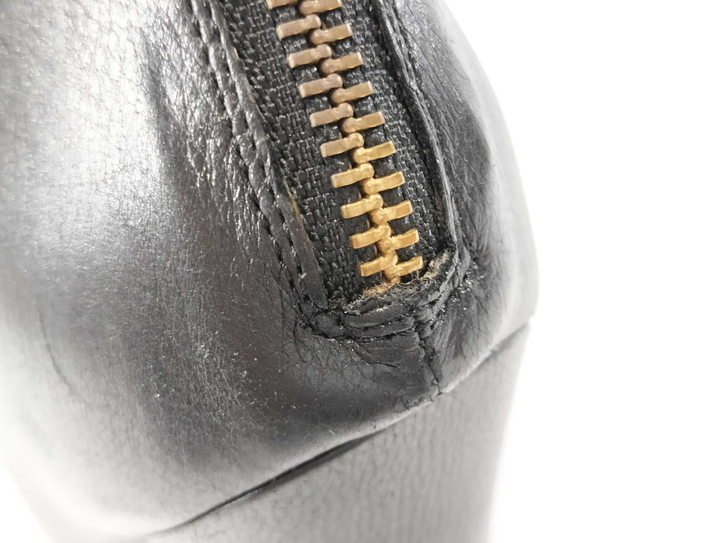 CHANEL Leather Boots with Pearl Other Shoes