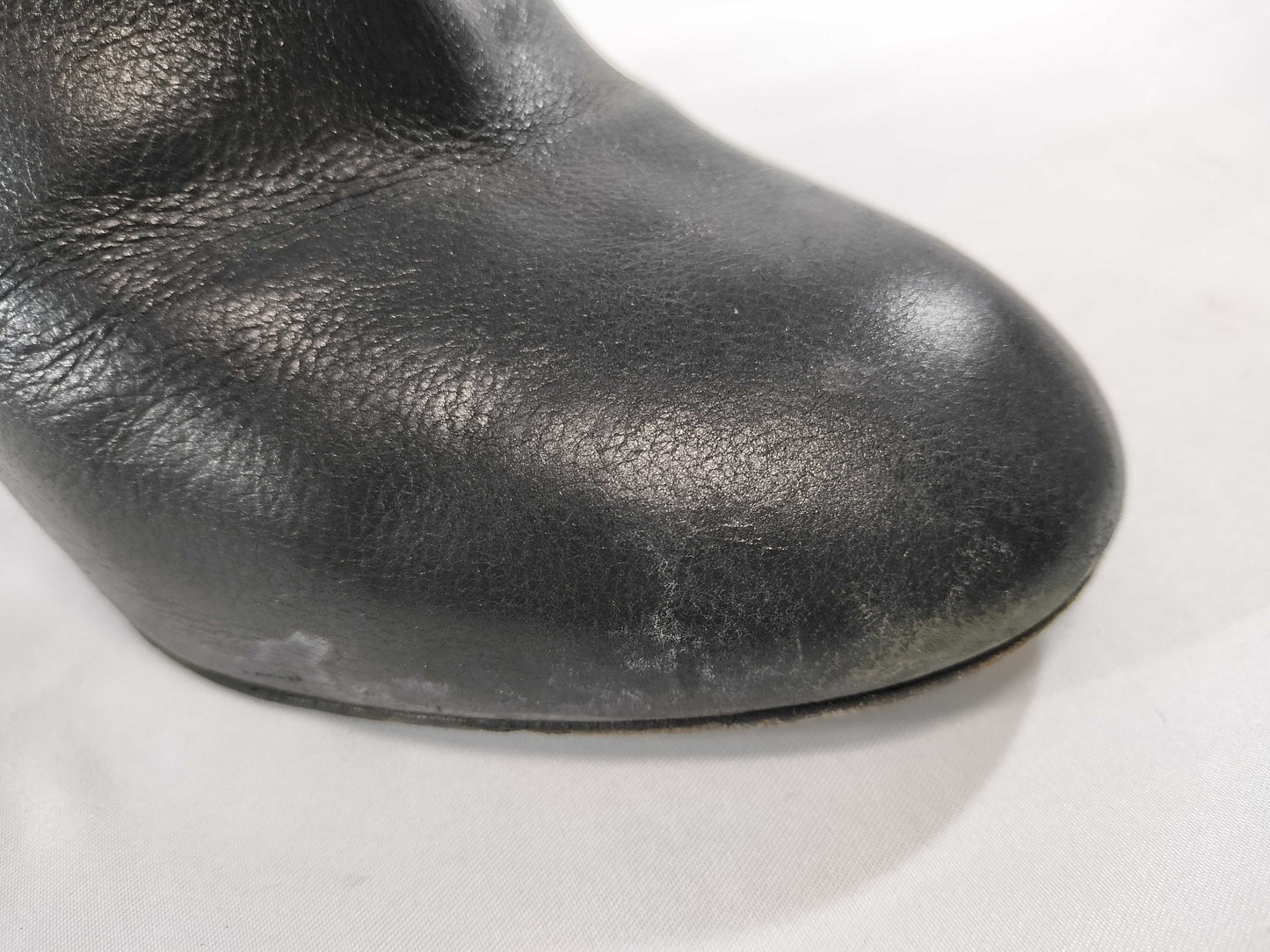 CHANEL Leather Boots with Pearl Other Shoes