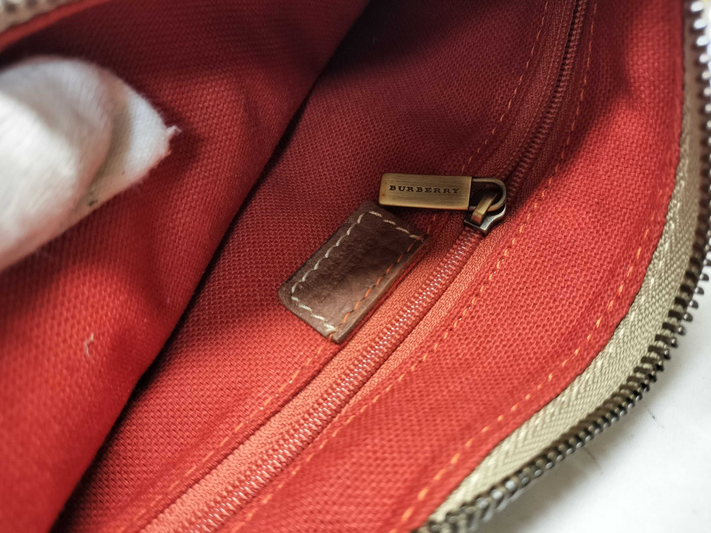 BURBERRY Shoulder Bag Canvas/Nova Check Shoulder Bag