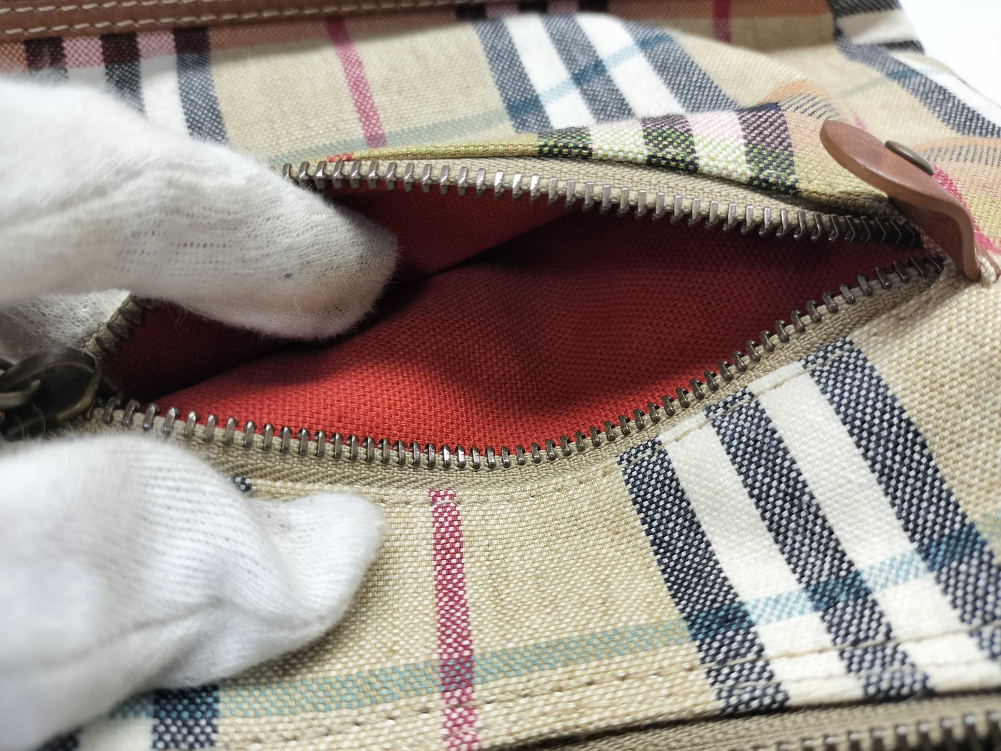 BURBERRY Shoulder Bag Canvas/Nova Check Shoulder Bag