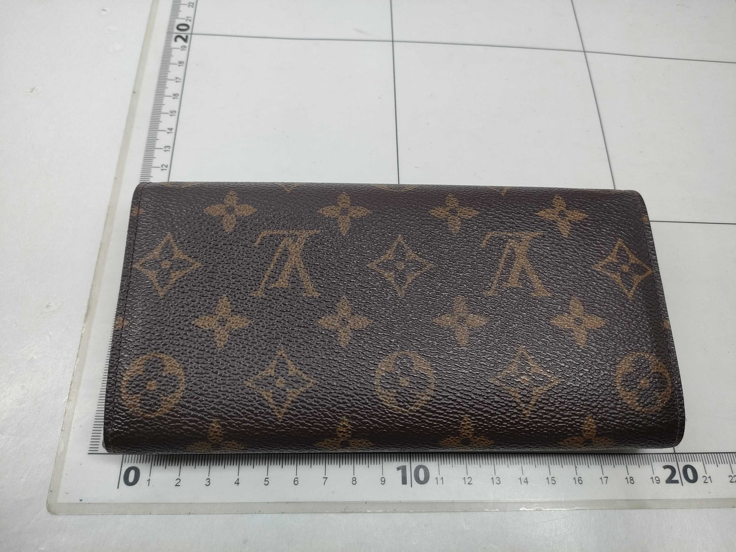 LOUIS VUITTON M60106 Monogram Portefeuille Sarah Leopard Print Pink Wallet/Initialized Wallet