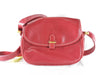 LOEWE Anagram Leather Shoulder Bag in Red