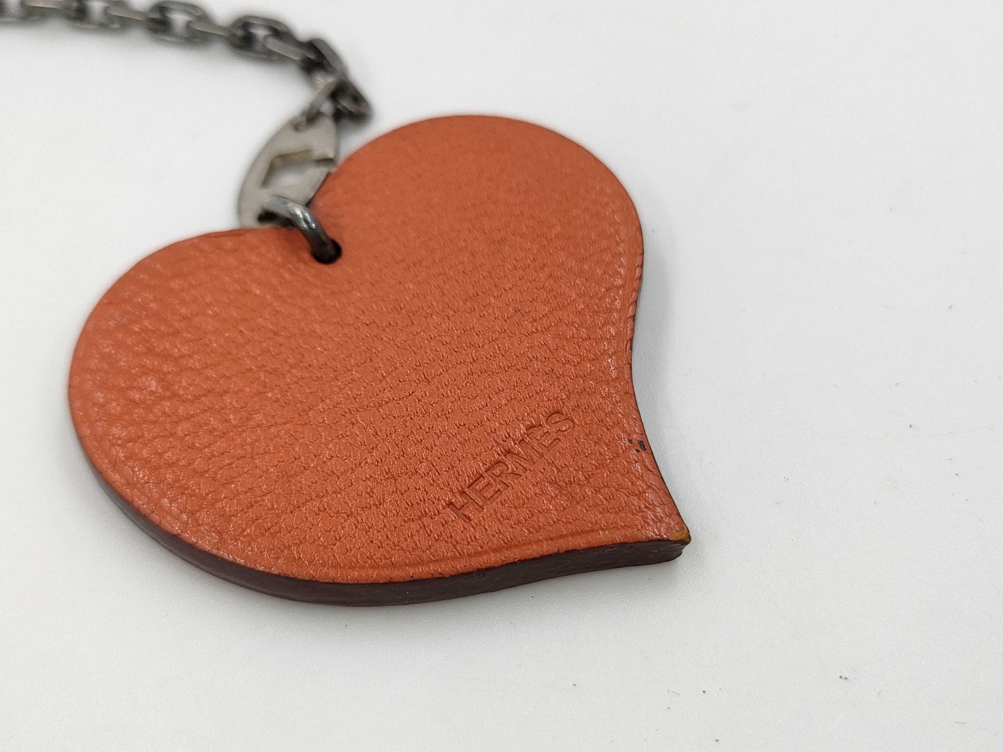 HERMES Heart Charm Key Case/Key Holder