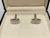 BURBERRY Boxed Silver Cufflinks with Horse Logo