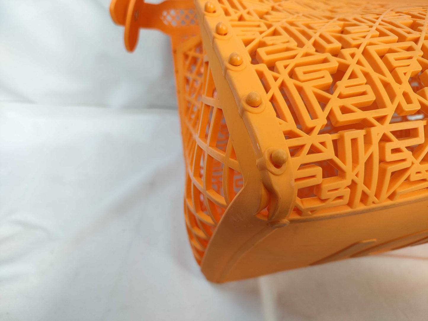 FENDI Basket Forty 8 Orange Handbag