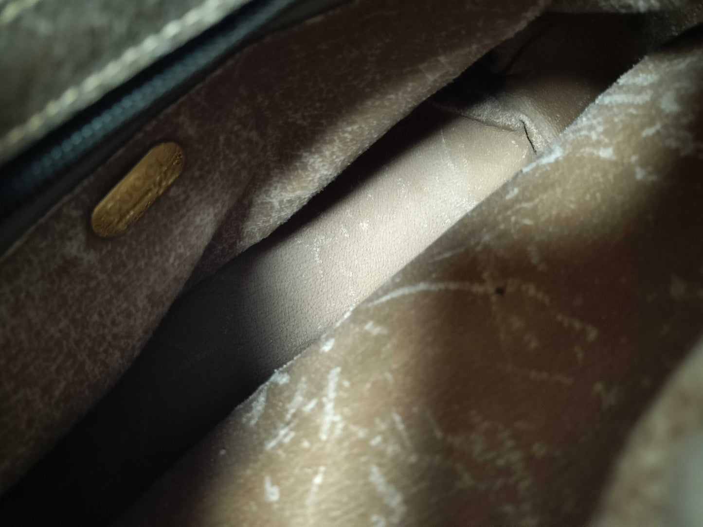 GUCCI GG Supreme PLUS Boston Bag, Interior Deterioration