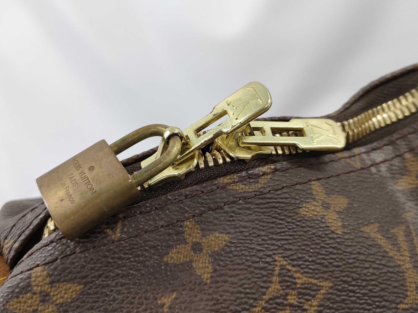 LOUIS VUITTON Monogram M41424 Keepall 55 Boston Bag