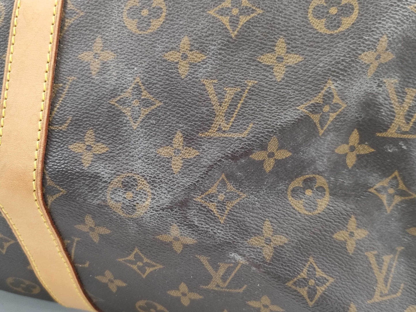 LOUIS VUITTON Monogram M41424 Keepall 55 Boston Bag