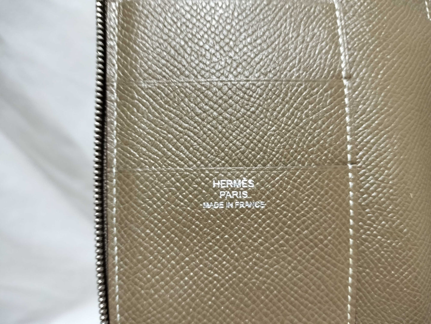 HERMES Agenda Zip PM / Leather / Notebook Cover / Etoupe Notebook Cover