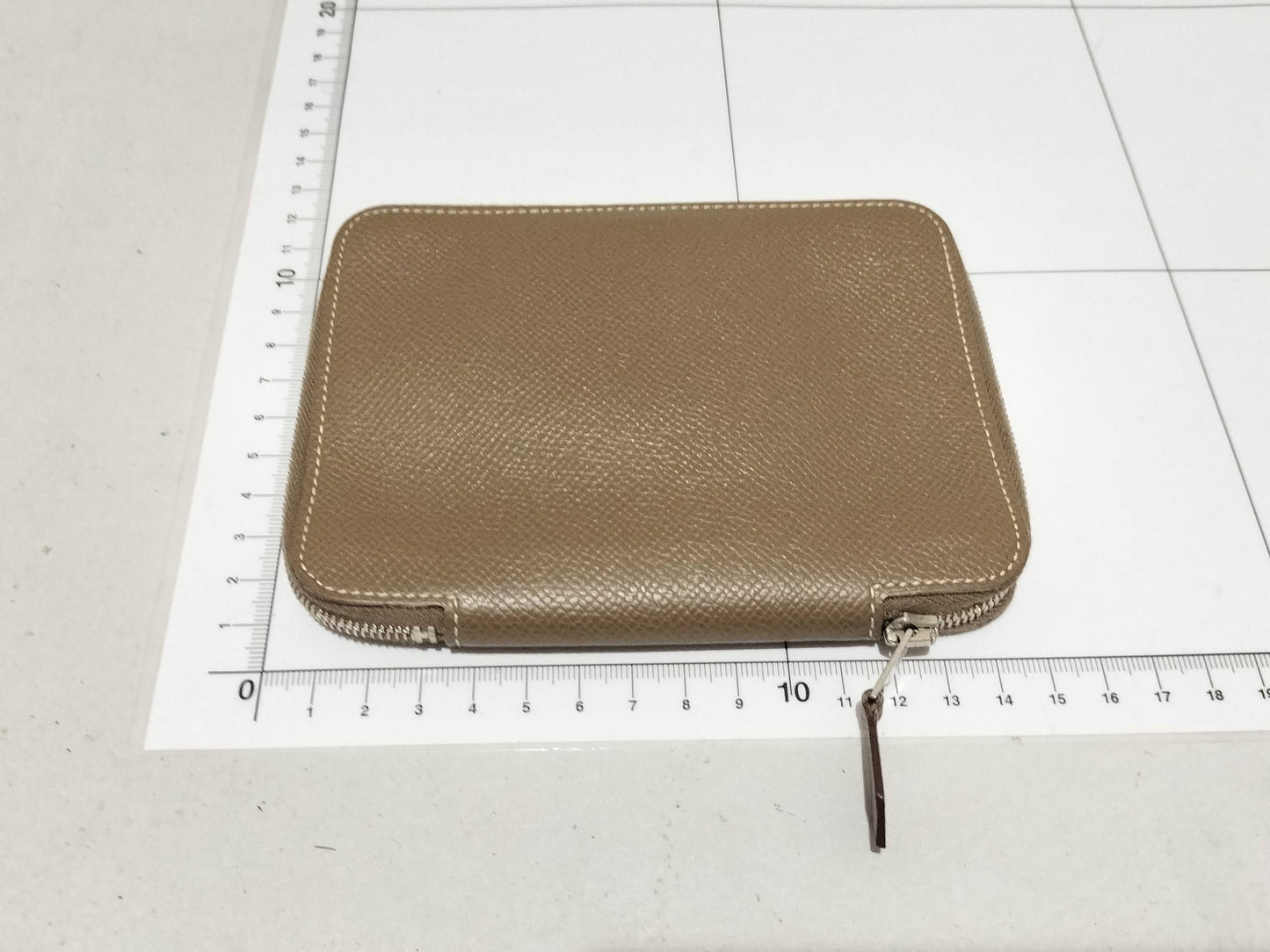 HERMES Agenda Zip PM / Leather / Notebook Cover / Etoupe Notebook Cover