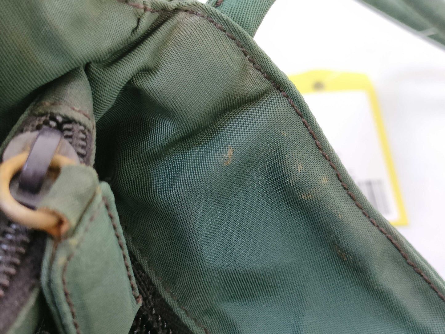 PRADA Nylon Khaki Handbag