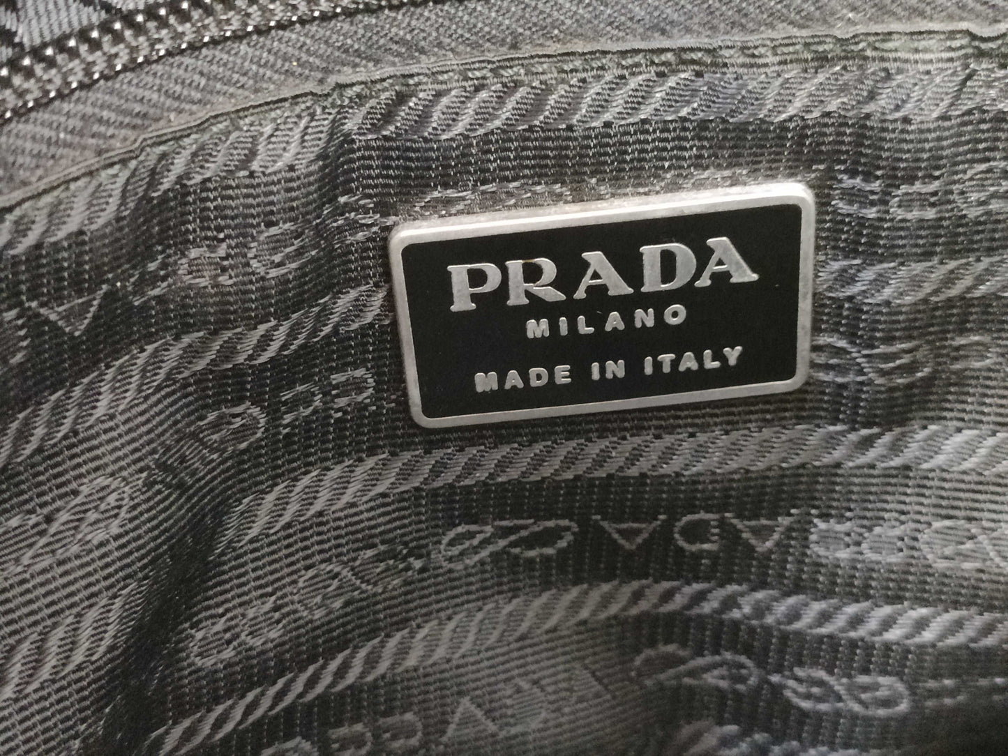 PRADA Nylon Khaki Handbag