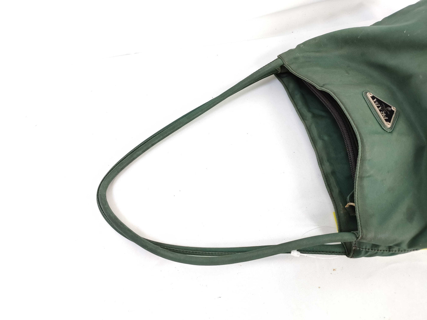 PRADA Nylon Khaki Handbag