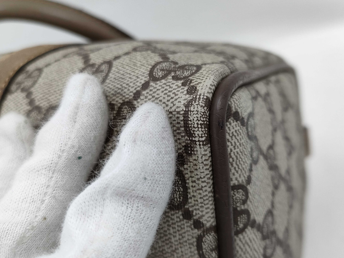 GUCCI GG Supreme Old Gucci Boston Bag 40.02.007 Boston Bag