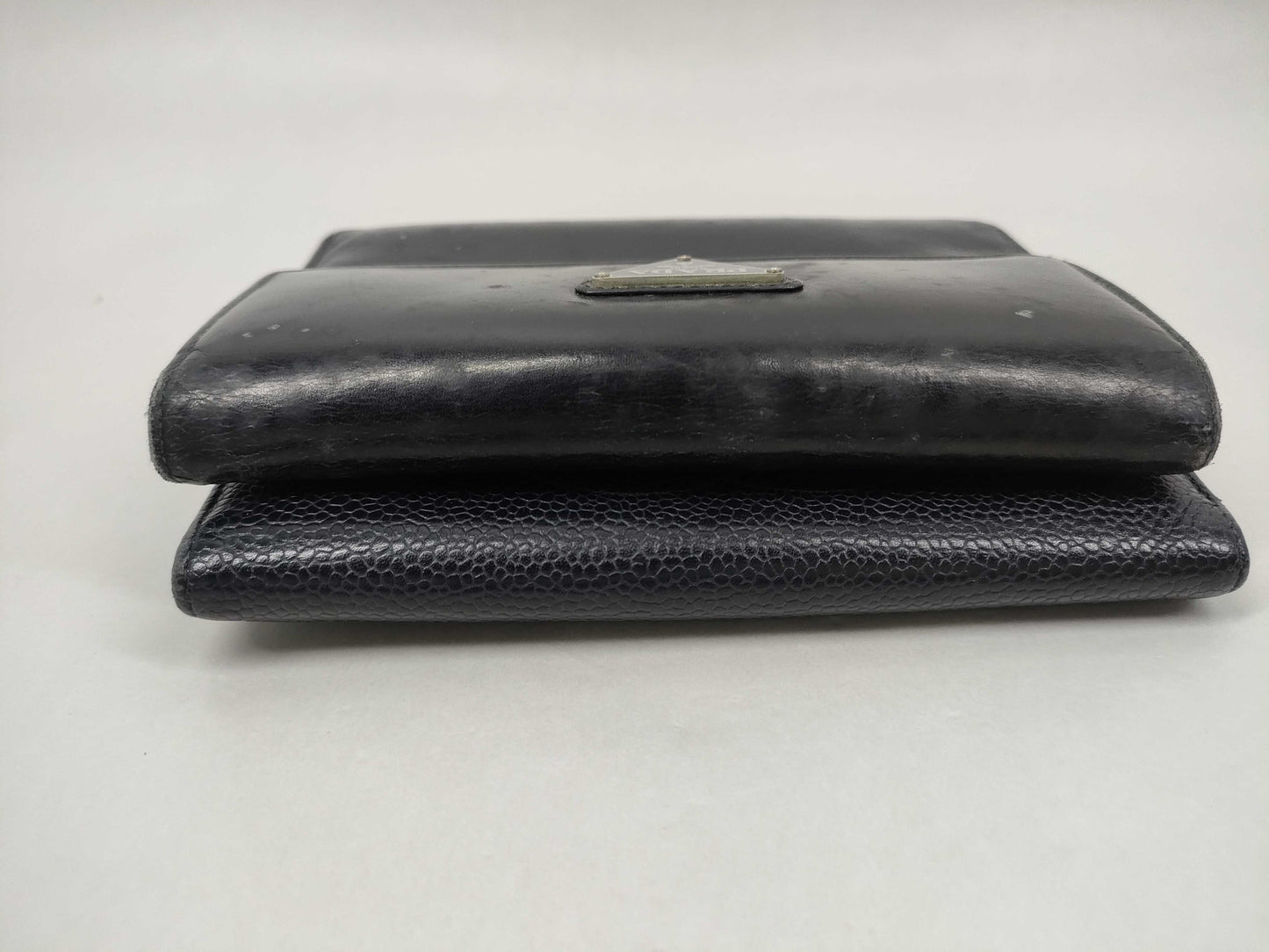 CHANEL Caviar Skin Coco Mark Tri-fold Wallet / Prada Wallet