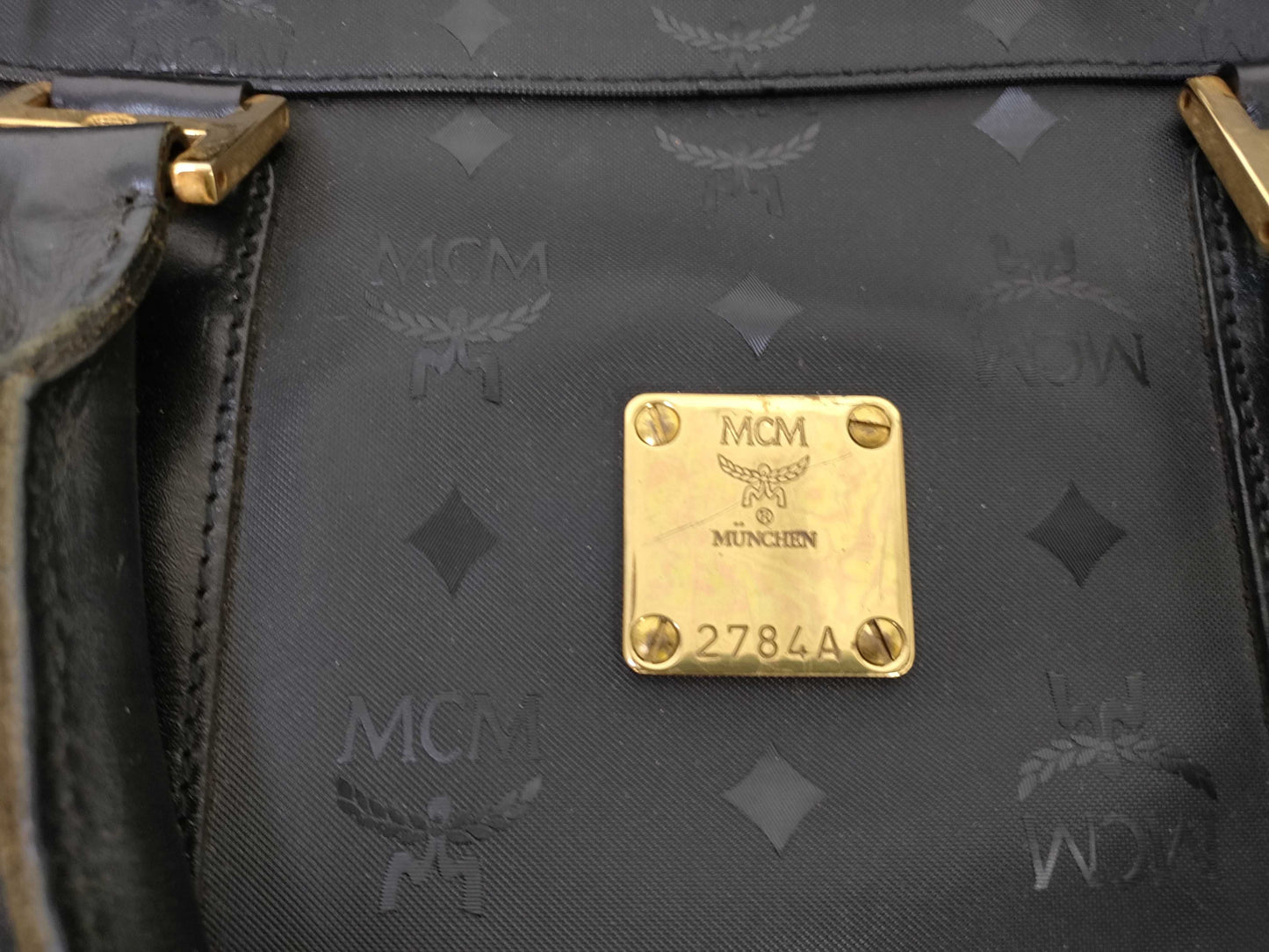 MCM Boston Block Boston Bag