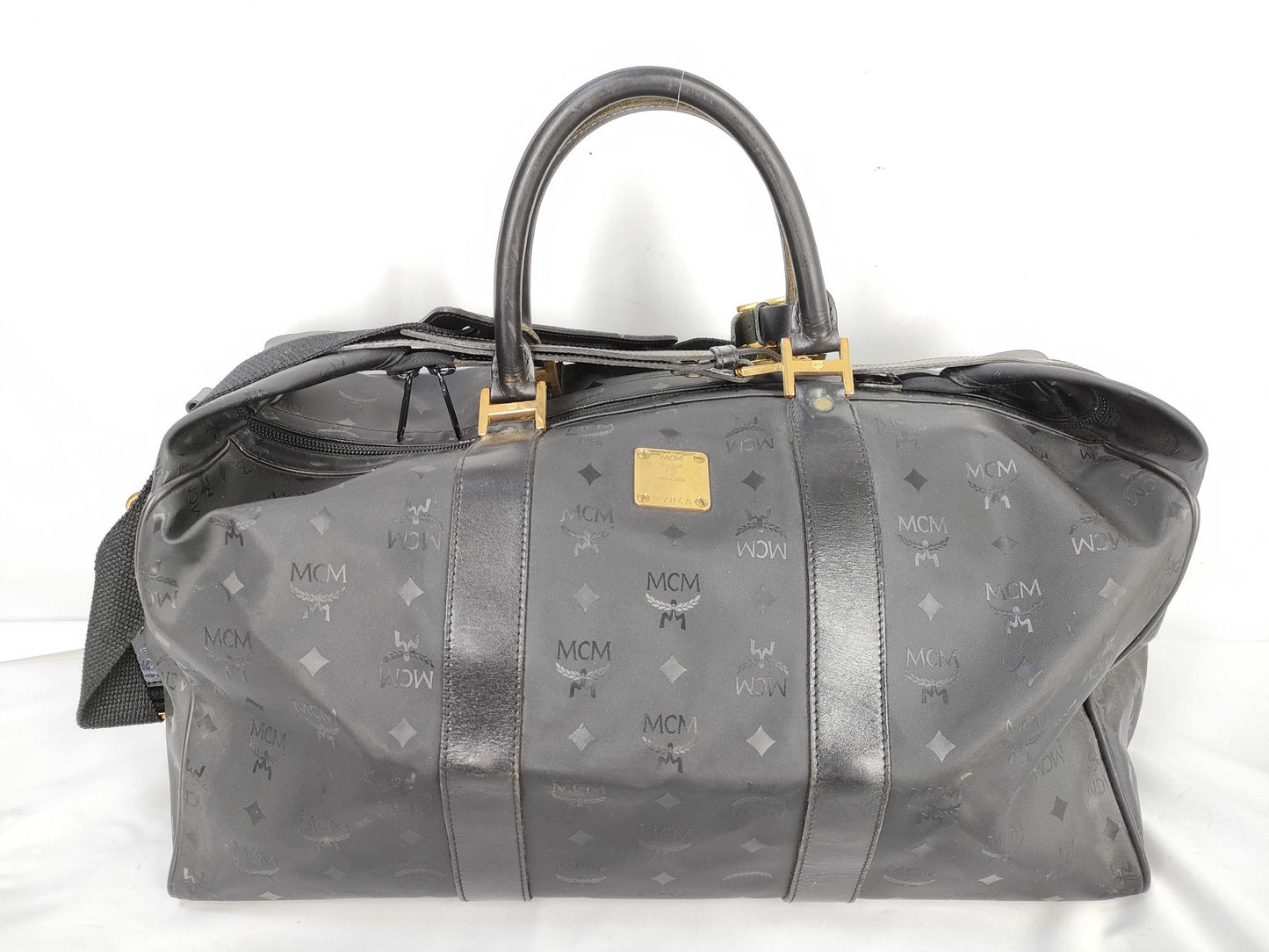 MCM Boston Block Boston Bag