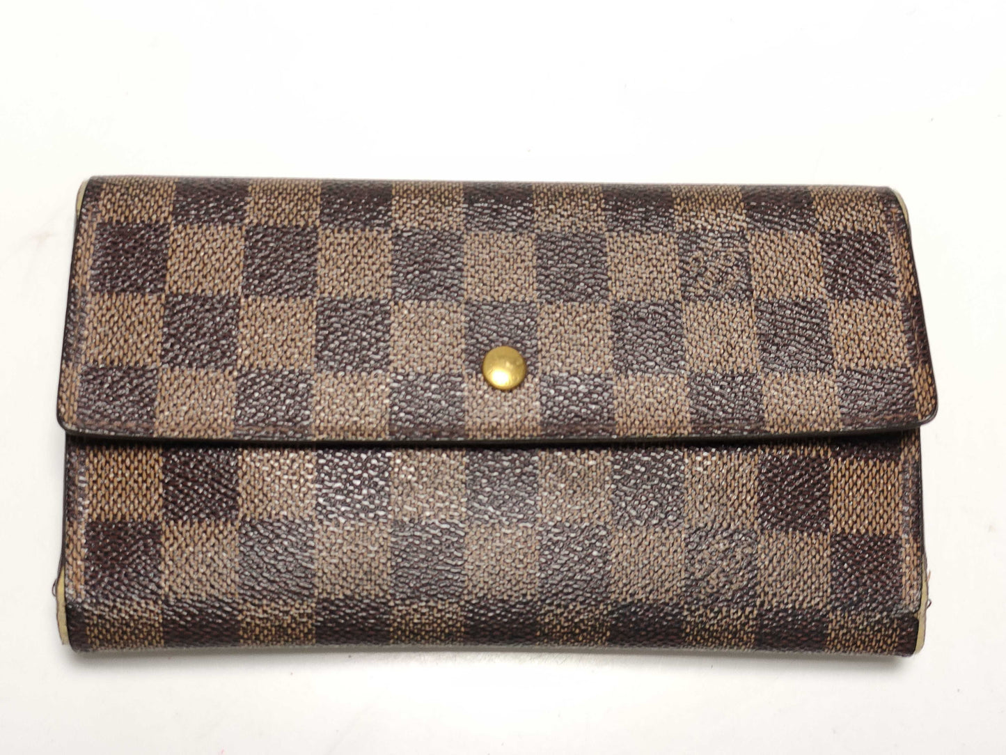 LOUIS VUITTON Monogram Key Case/Damier Long Wallet Set of 2 Wallets