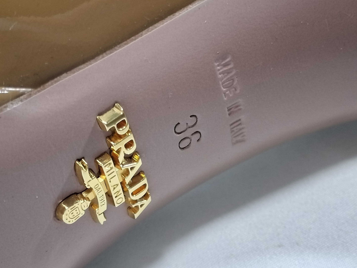 PRADA Patent Ribbon Pumps