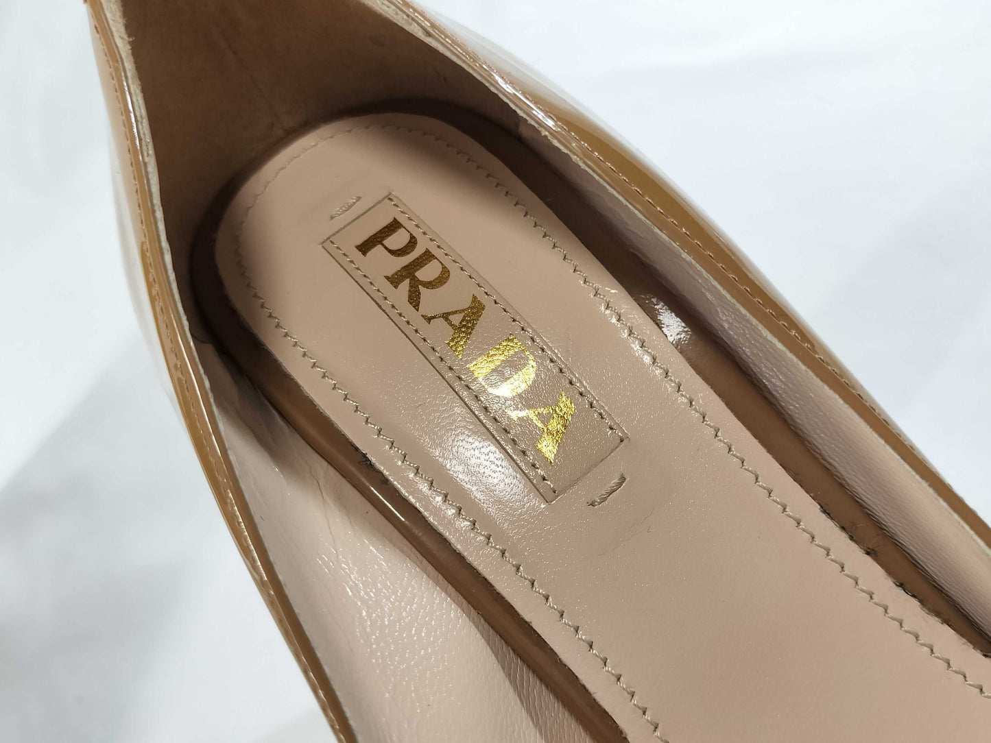 PRADA Patent Ribbon Pumps