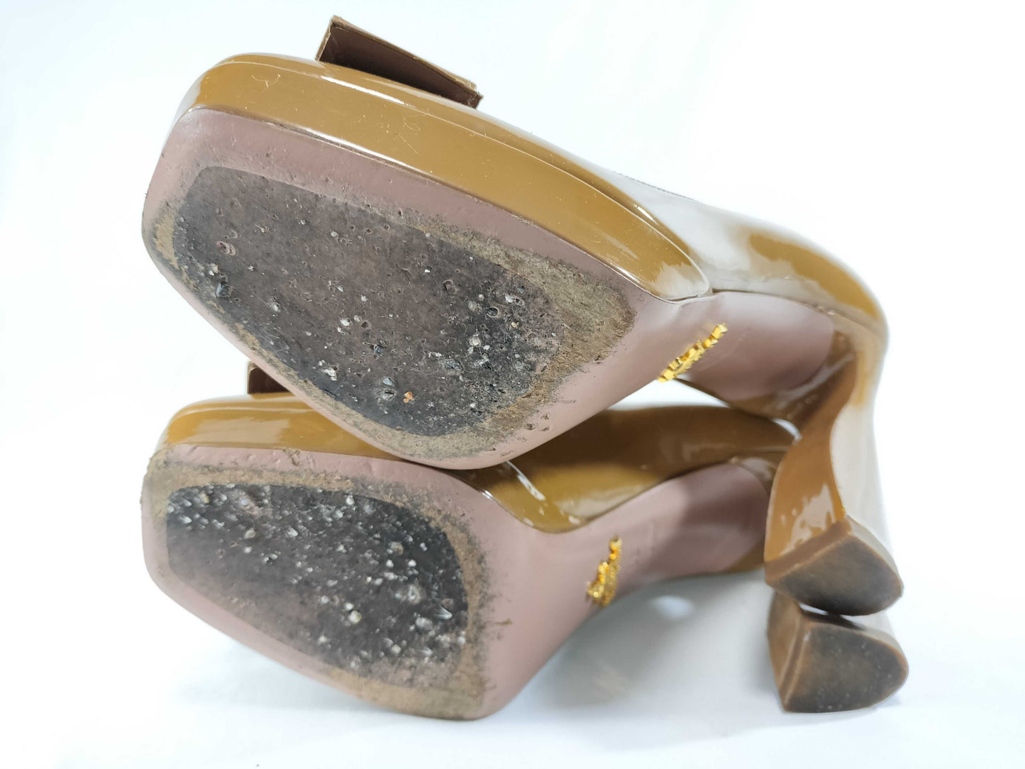 PRADA Patent Ribbon Pumps