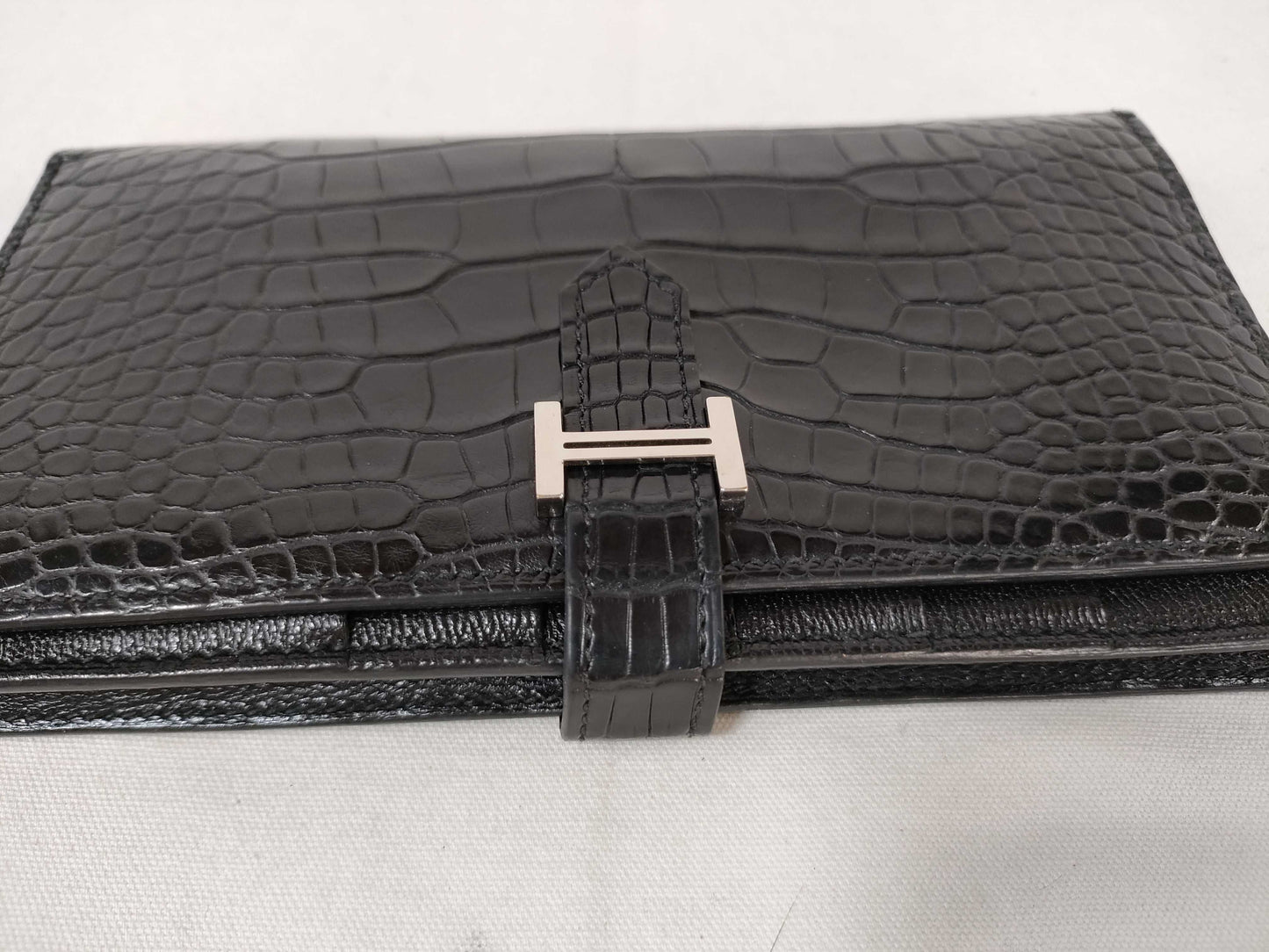 HERMES Bearn Alligator Wallet