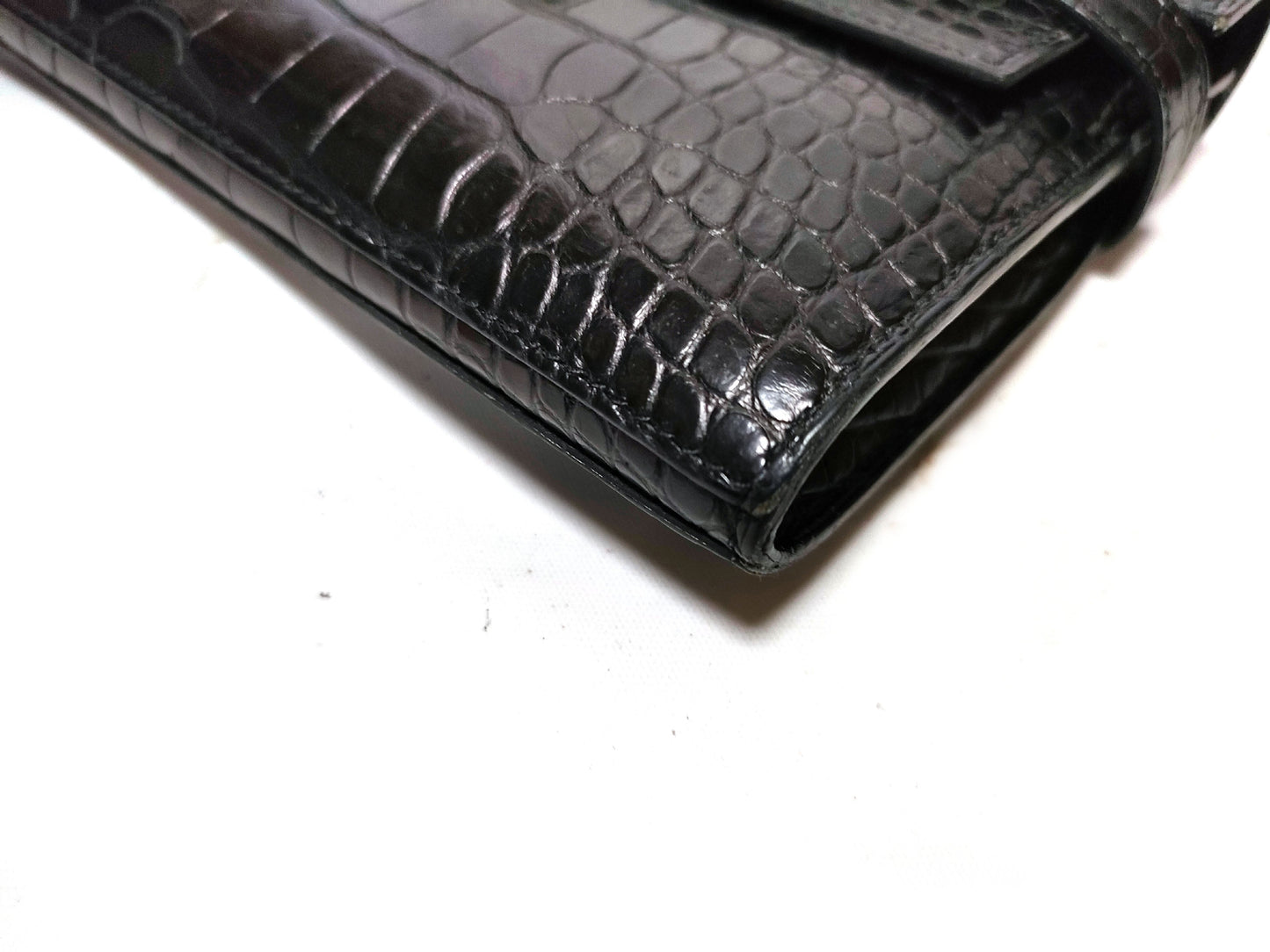 HERMES Kelly Wallet Alligator Wallet