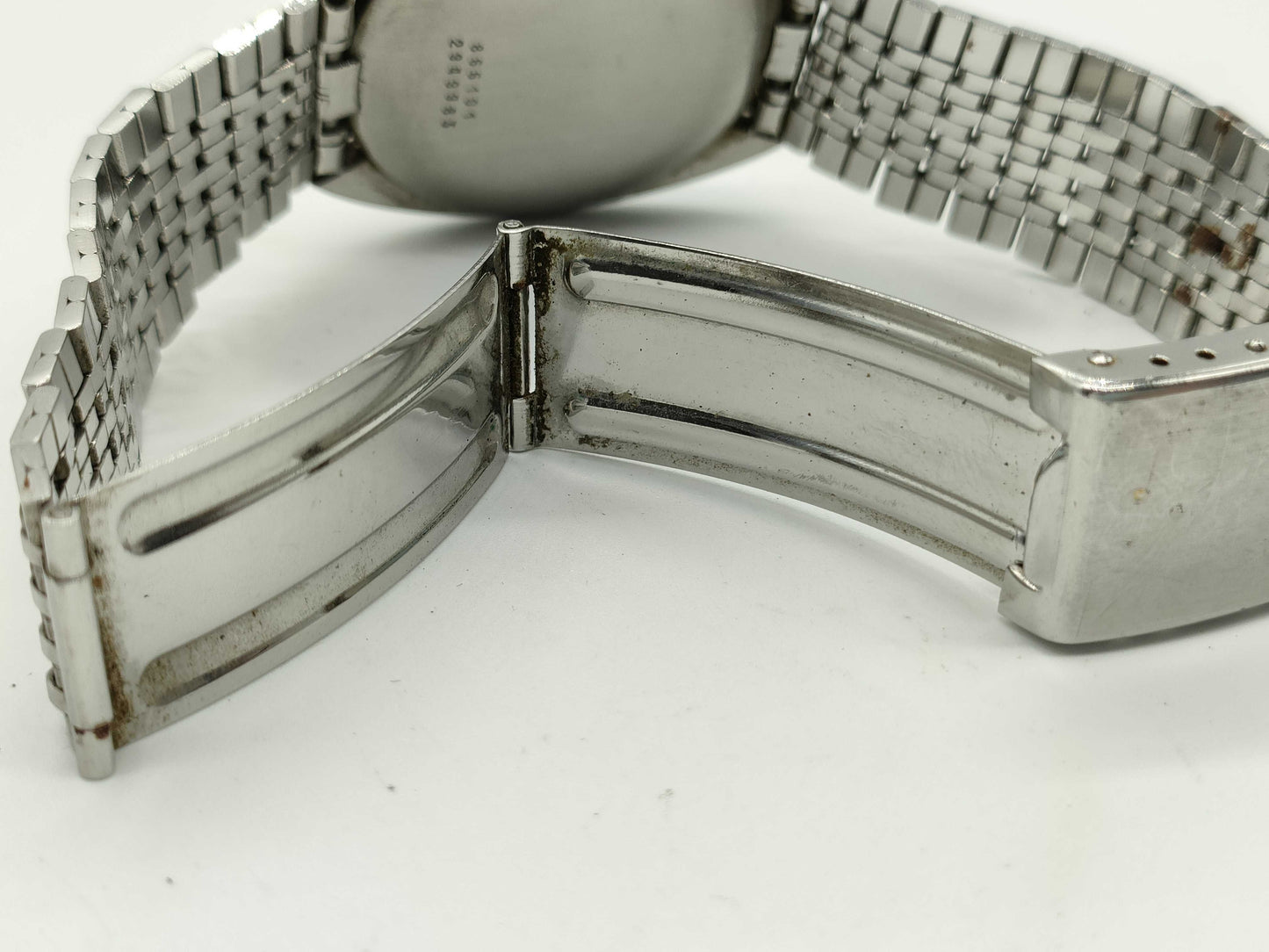 UNIVERSAL GENEVE White Shadow 866101 2800098 Stainless Steel/Leather/AT White Dial Boys' Watch