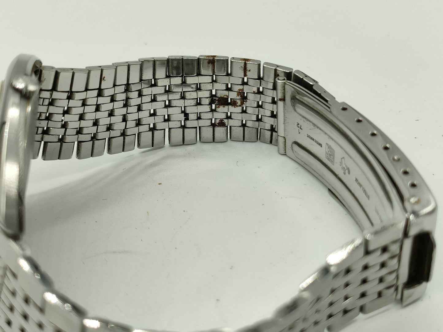 UNIVERSAL GENEVE White Shadow 866101 2800098 Stainless Steel/Leather/AT White Dial Boys' Watch