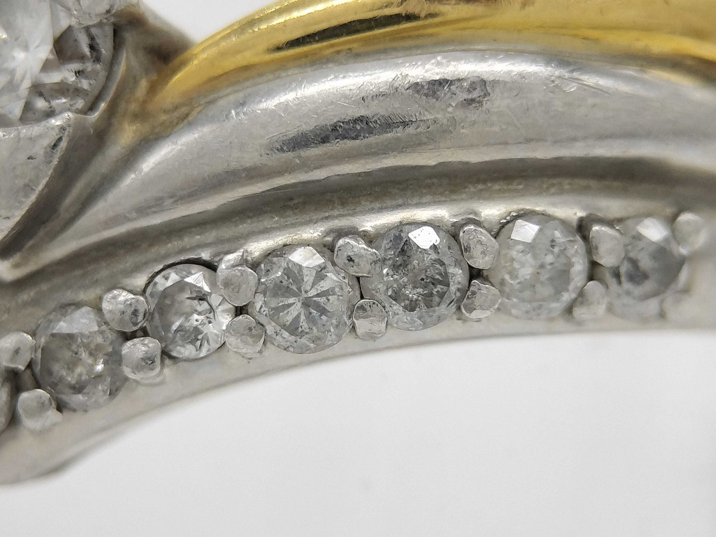 D0.50ct Pt900/K18 4.9g Ring