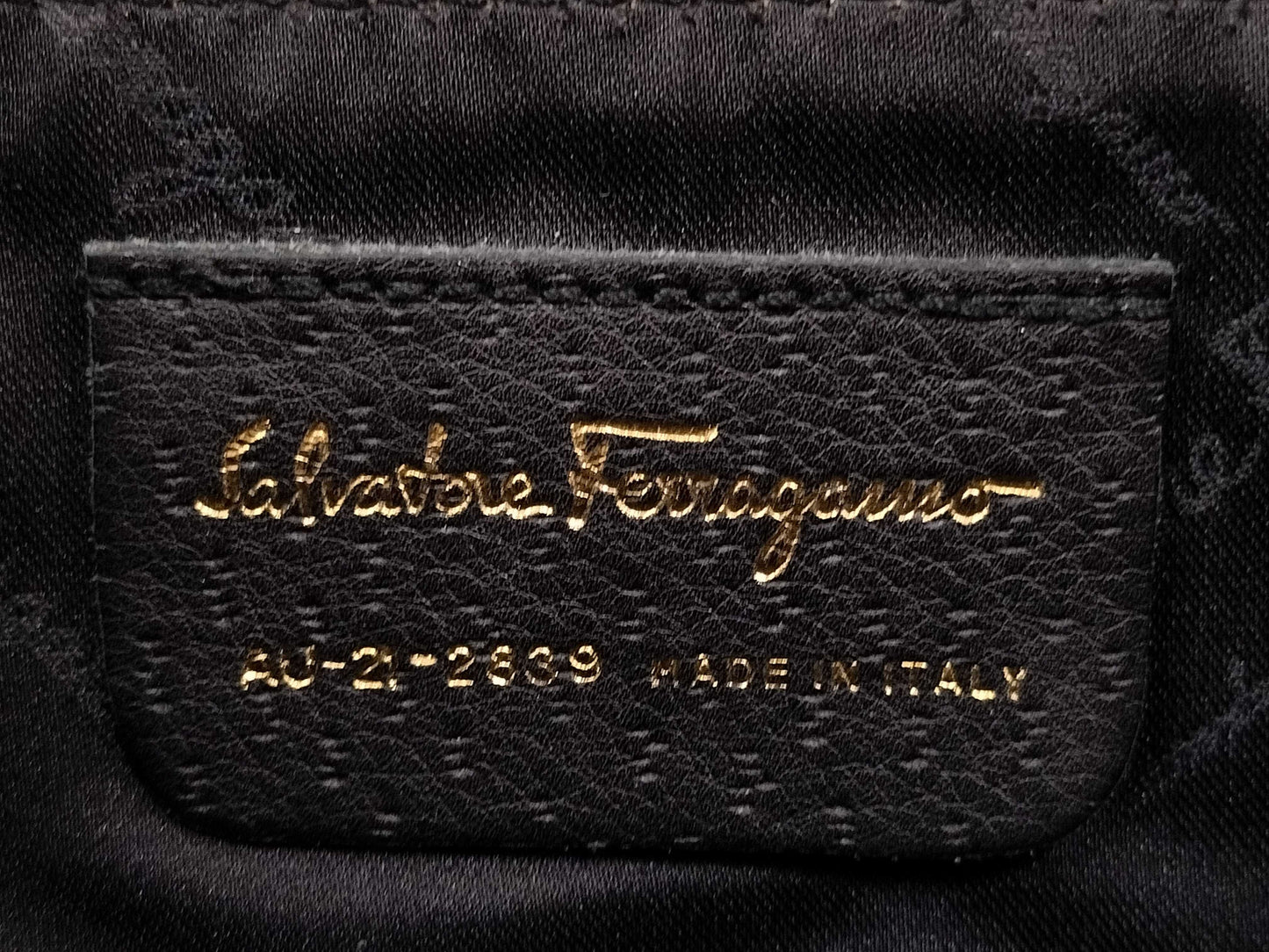 Salvatore Ferragamo Gancini Leather/Pouch Shoulder Bag