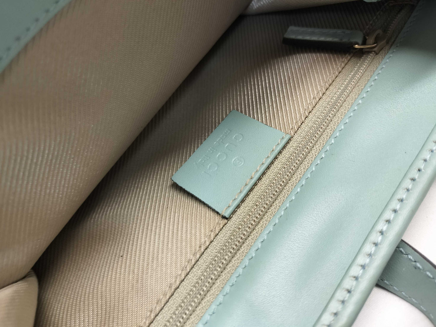 GUCCI Jackie 002/1065/Micro GG/Handbag/Sky Blue Handbag