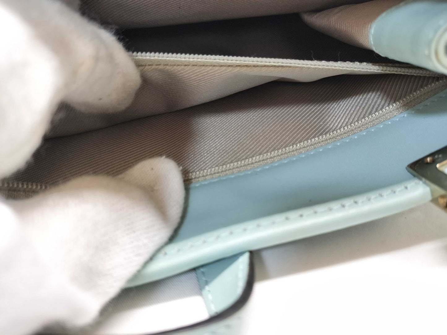 GUCCI Jackie 002/1065/Micro GG/Handbag/Sky Blue Handbag