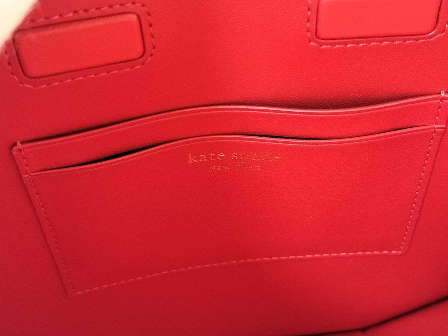 Kate Spade Red Multi Detour Glitter Patent Handbag