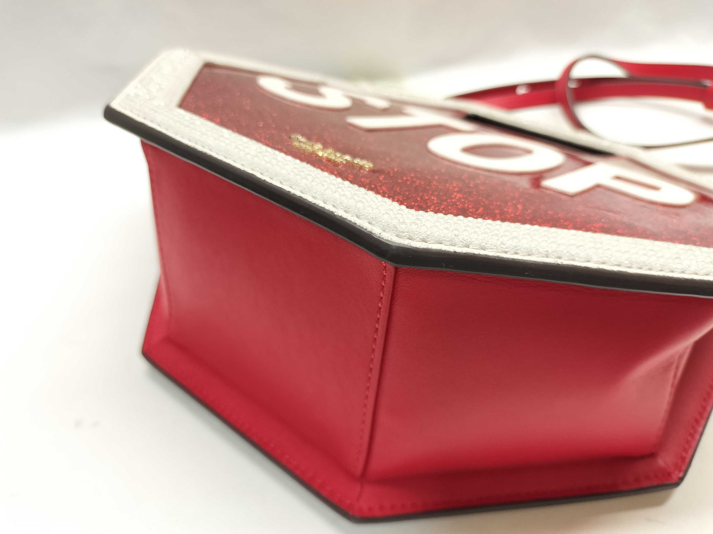 Kate Spade Red Multi Detour Glitter Patent Handbag