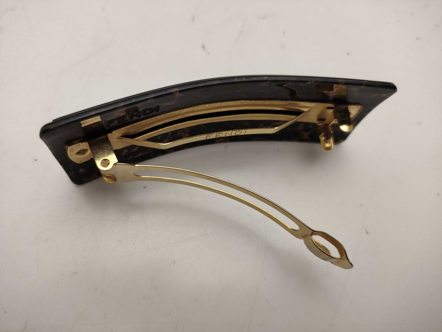 FENDI logo barrette hair accessory