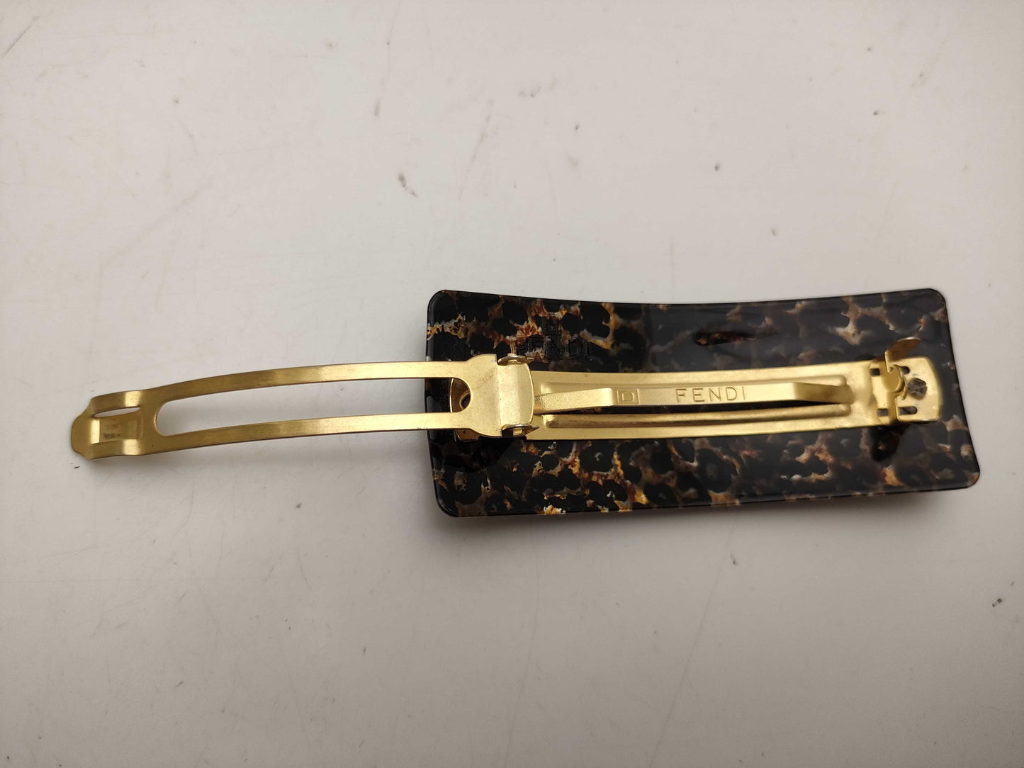 FENDI logo barrette hair accessory