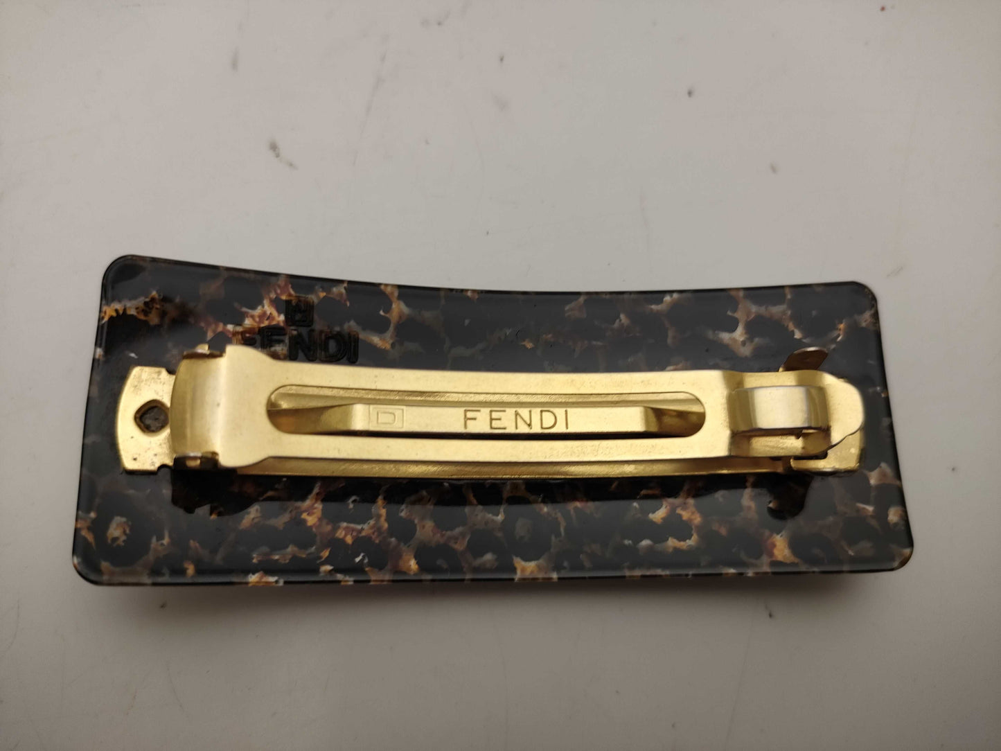 FENDI logo barrette hair accessory