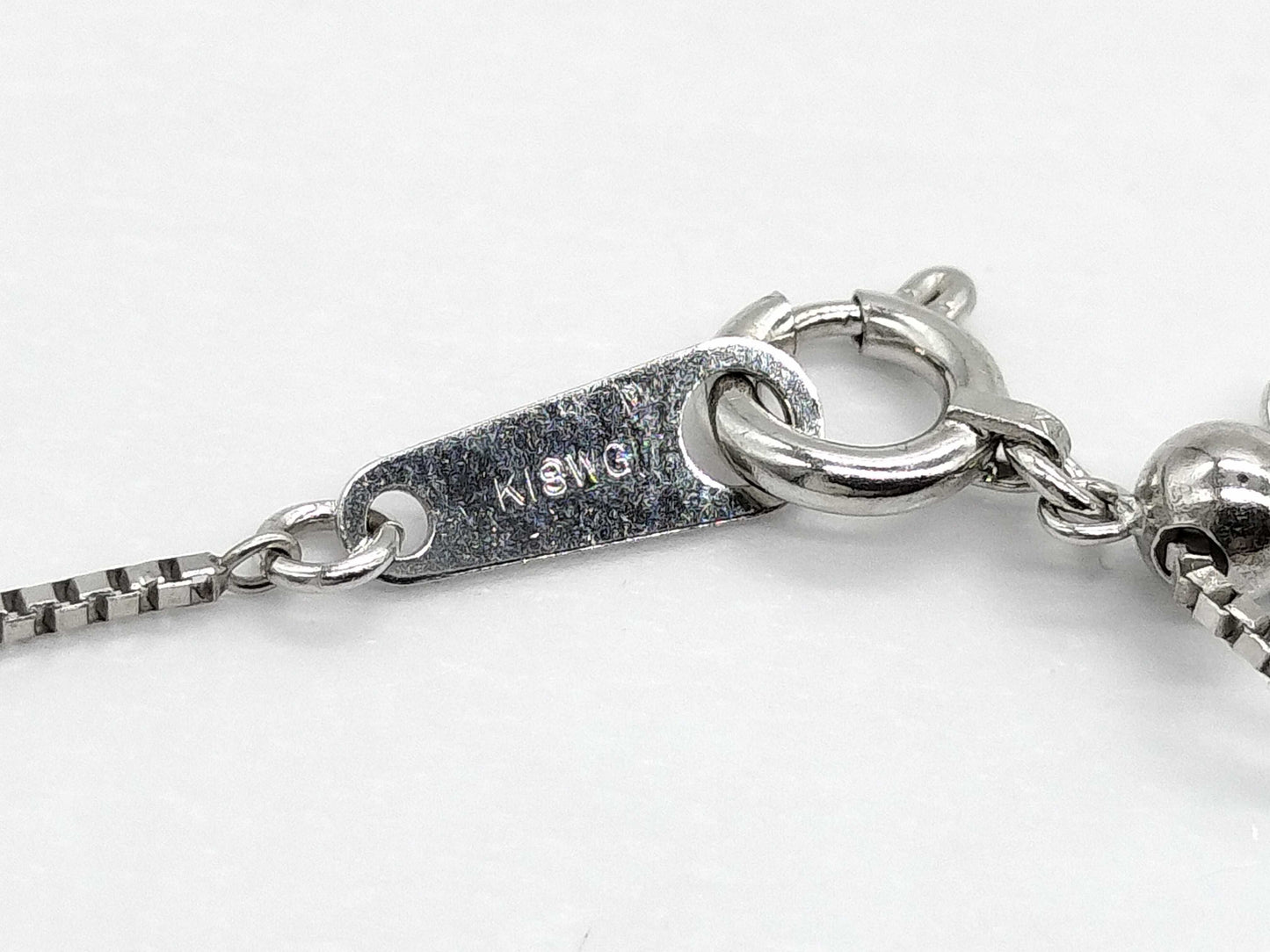 D1.00ct K18WG 7.9g Necklace