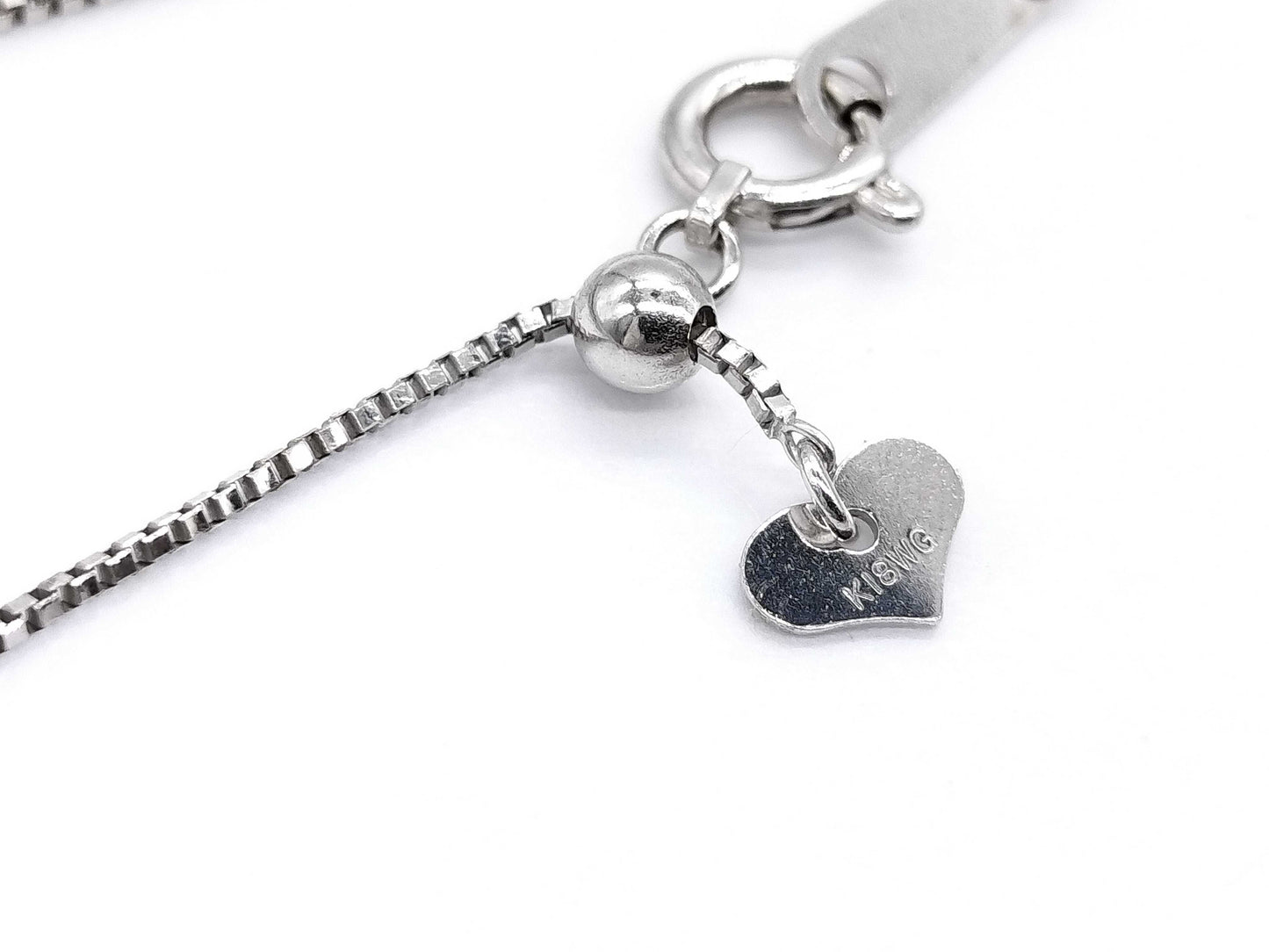 D1.00ct K18WG 7.9g Necklace