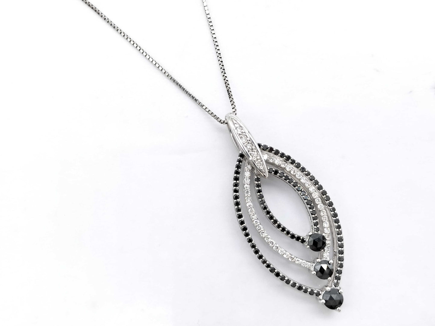 D1.00ct K18WG 7.9g Necklace