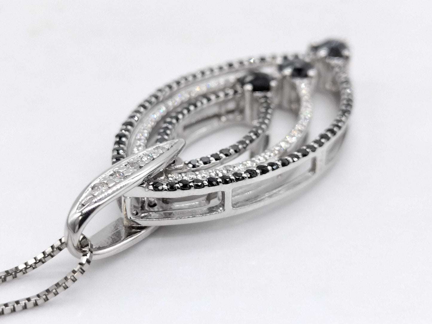 D1.00ct K18WG 7.9g Necklace