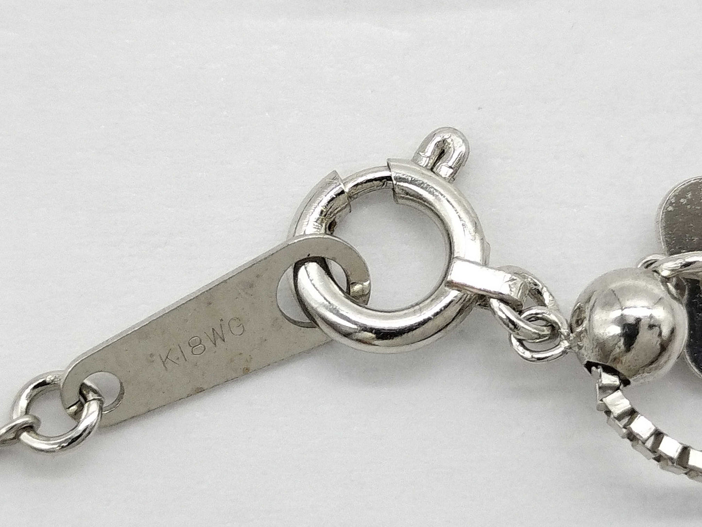 D1.00ct K18WG 7.9g Necklace