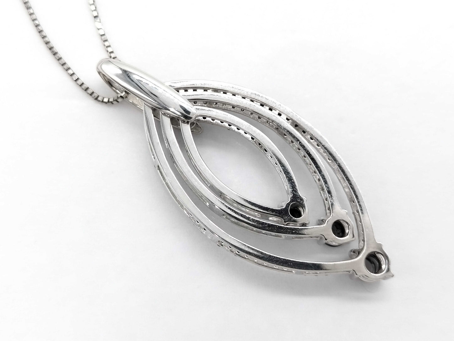D1.00ct K18WG 7.9g Necklace