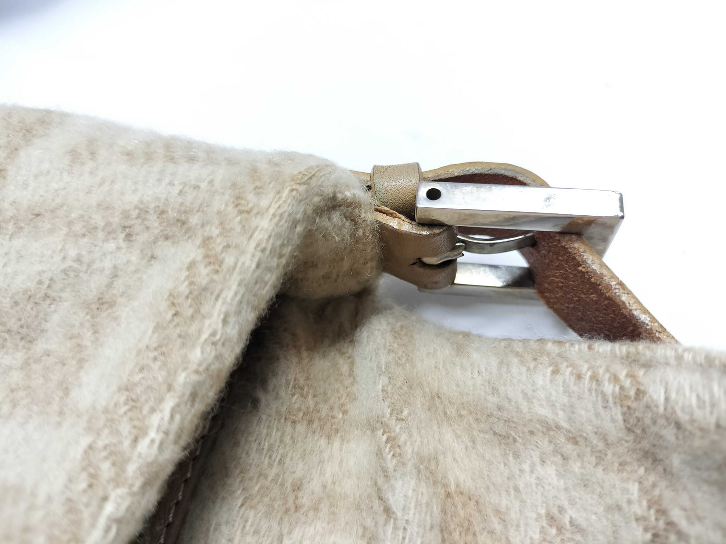 FENDI Mamma 2321-26424-008 / Wool / Condition Considered Handbag