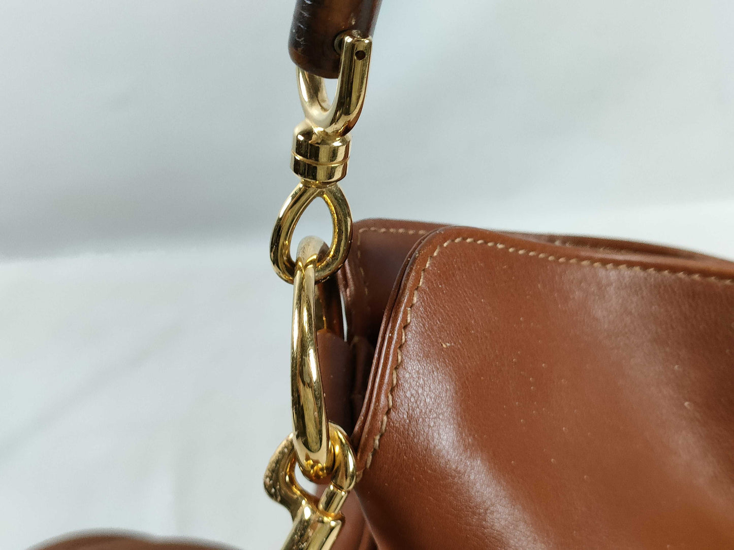 GUCCI Bamboo 001-2113-1638 Handbag Handbag